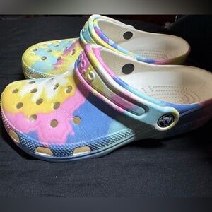 colorful crocs